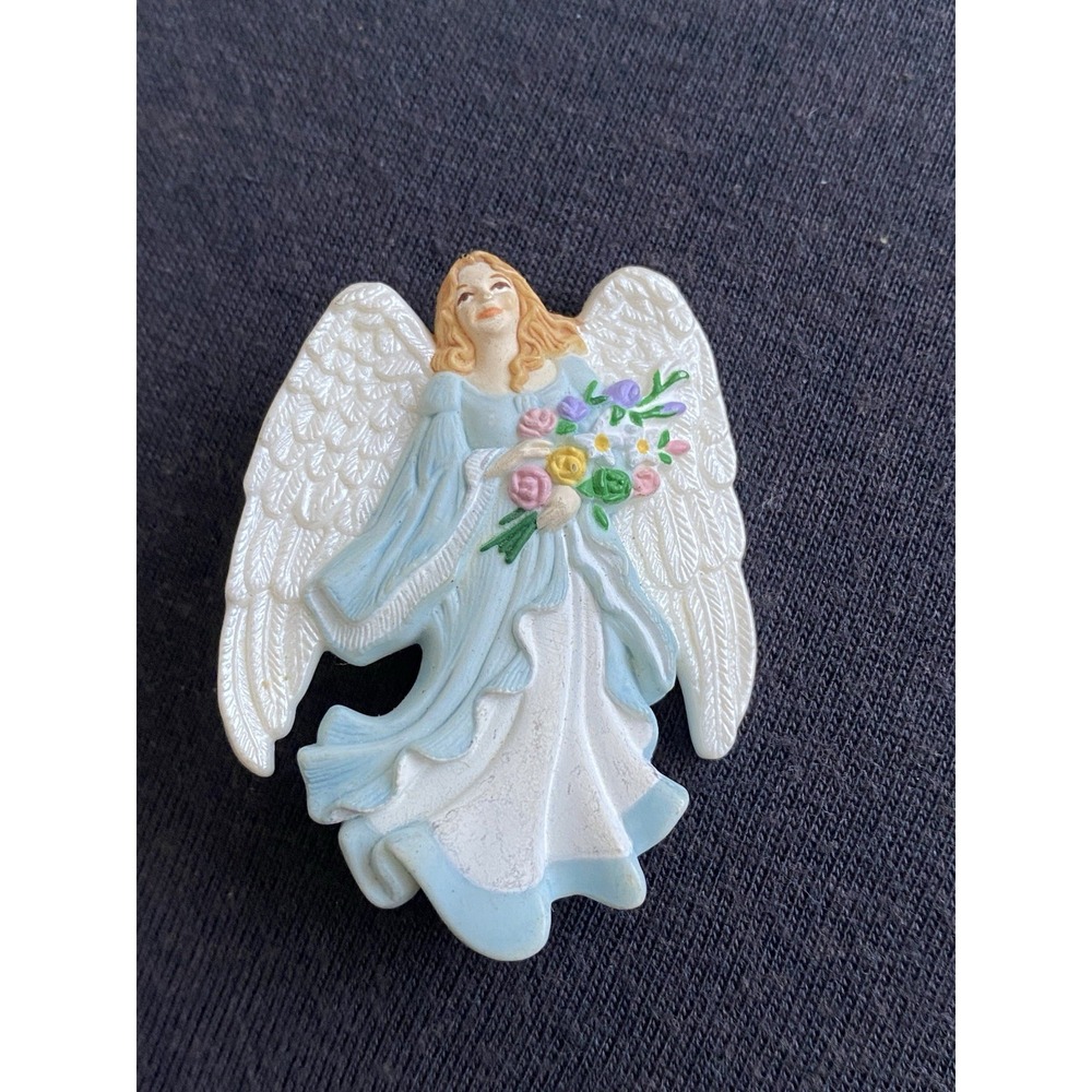 Vintage Hallmark Keepsake Women Angel Lapel Pin 25th Hallmark Anniversary 1998